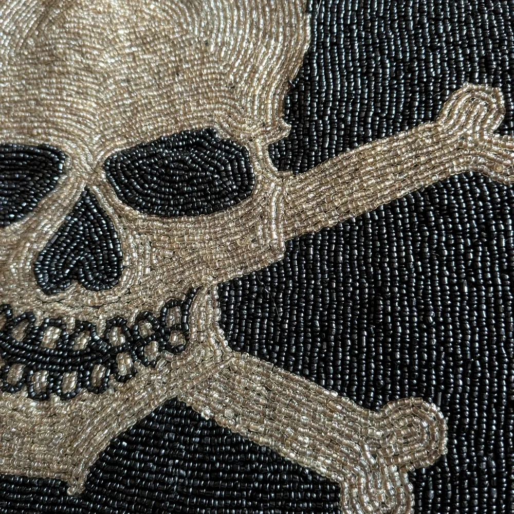 Z Gallerie Black and Silver Decorative Pillow Tag Detail